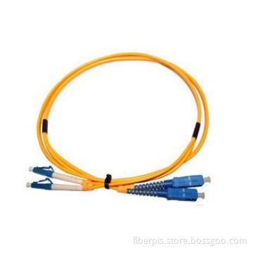 Serialized LC-SC Fiber Optic Patch Cord Singlemode Duplex ,